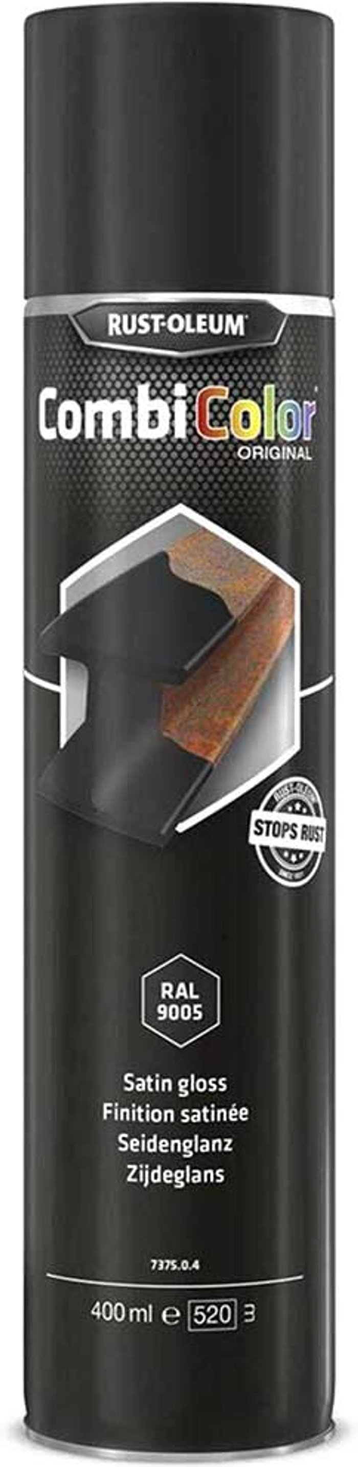 Tooled Up | Rust Oleum Rust Oleum CombiColor Satin Metal Spray Paint Satin Black 400ml Rust Oleum Rust Oleum CombiColor Satin Metal Spray Paint Satin Black 400ml