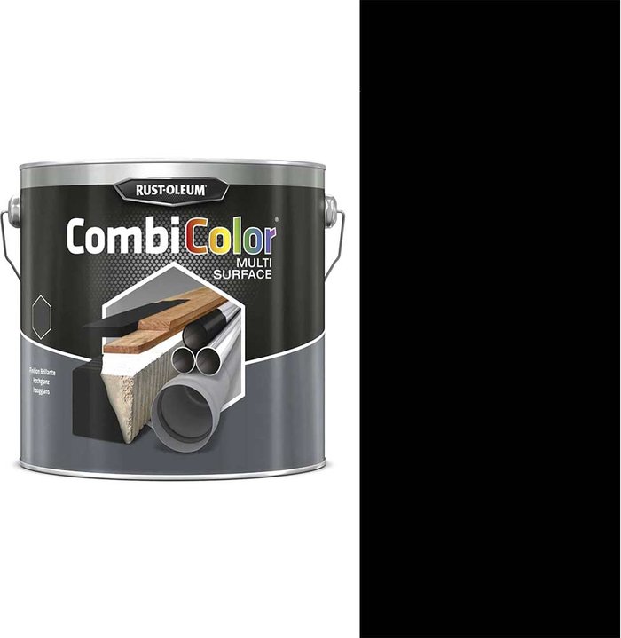 Tooled Up | Rust Oleum Rust Oleum CombiColor Multi Surface Paint Black 2.5l Rust Oleum Rust Oleum CombiColor Multi Surface Paint Black 2.5l