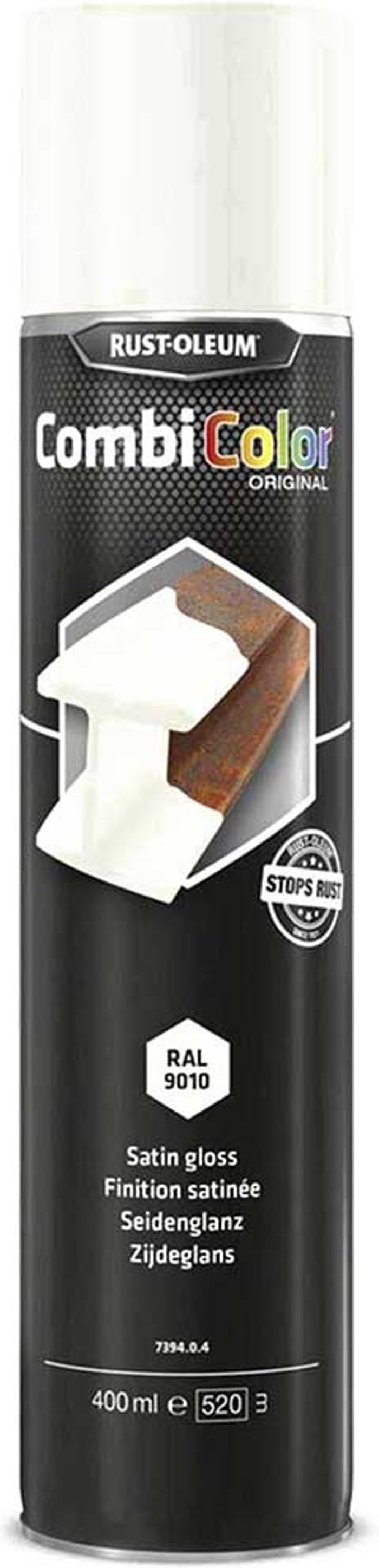 Tooled Up | Rust Oleum Rust Oleum CombiColor Satin Metal Spray Paint Satin White 400ml Rust Oleum Rust Oleum CombiColor Satin Metal Spray Paint Satin White 400ml