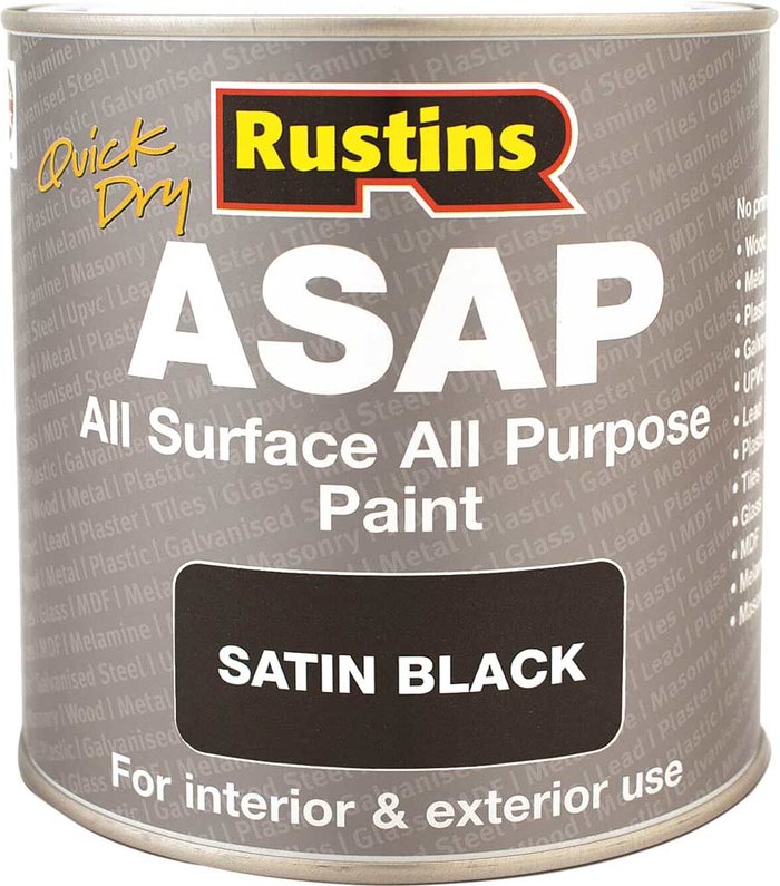 Tooled Up | Rustins Rustins All Surface All Purpose (ASAP) Black 500ml Rustins Rustins All Surface All Purpose (ASAP) Black 500ml