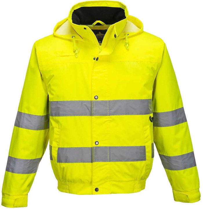 Tooled Up | 300D Oxford Weave Industry Oxford Weave 150D Class 3 Hi Vis Bomber Jacket Yellow M 300D Oxford Weave Industry Oxford Weave 150D Class 3 Hi Vis Bomber Jacket Yellow M