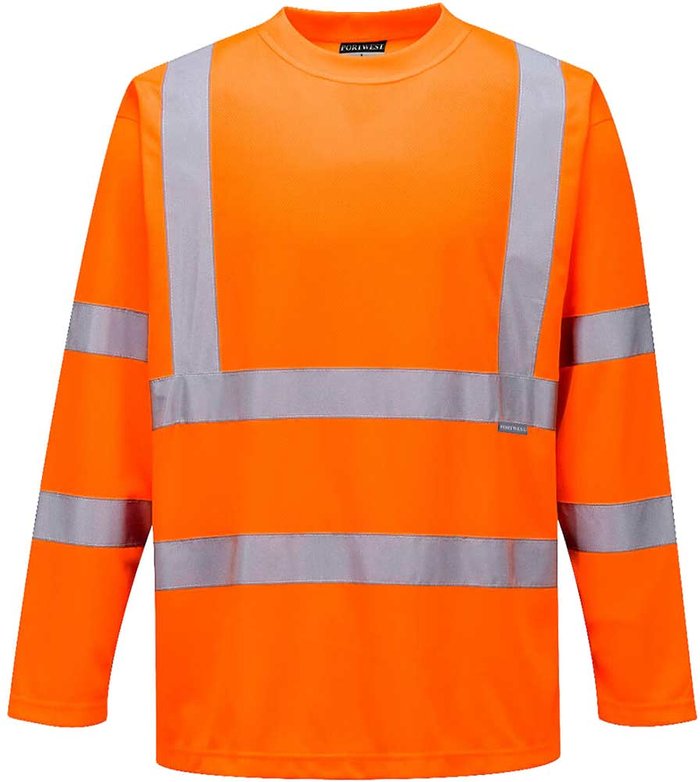 Tooled Up | Portwest Portwest Hi Vis Long Sleeve T Shirt Orange 2XL Portwest Portwest Hi Vis Long Sleeve T Shirt Orange 2XL