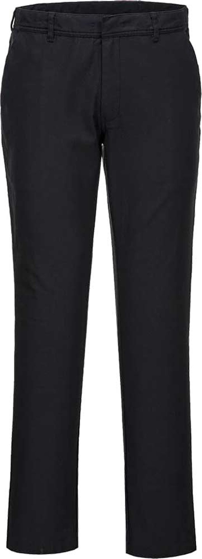 Tooled Up | Portwest Portwest Mens Stretch Slim Chino Trousers Black 50 Portwest Portwest Mens Stretch Slim Chino Trousers Black 50