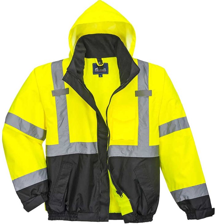 Tooled Up | Portwest Portwest - S365YBRS - sz S Hi-Vis Premium 3-in-1 Bomber - Yellow/Blue Portwest Portwest - S365YBRS - sz S Hi-Vis Premium 3-in-1 Bomber - Yellow/Blue