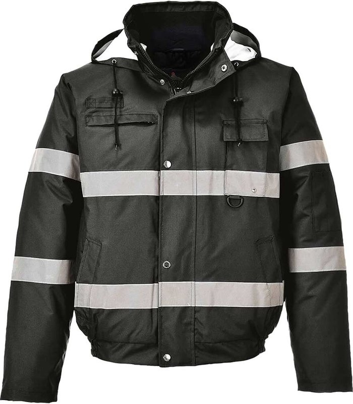 Tooled Up | 300D Oxford Weave Industry Oxford Weave 300D Class 3 Iona Lite Bomber Jacket Black S 300D Oxford Weave Industry Oxford Weave 300D Class 3 Iona Lite Bomber Jacket Black S