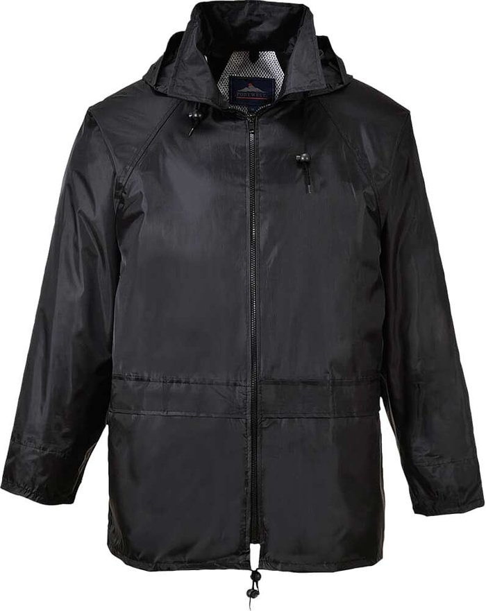 Tooled Up | Portwest Portwest Classic Rain Jacket Black XS Portwest Portwest Classic Rain Jacket Black XS