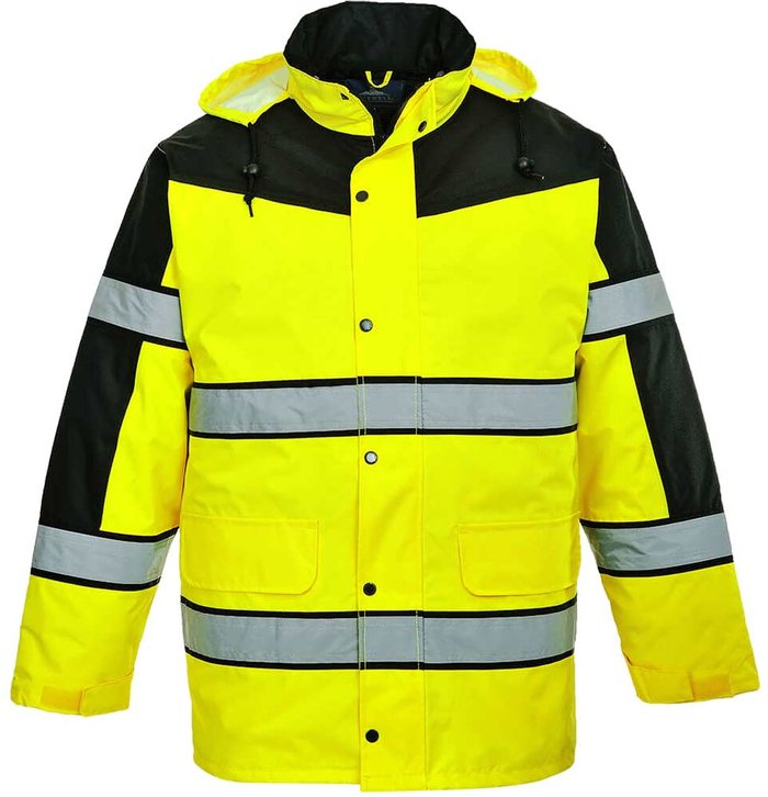 Tooled Up | 300D Oxford Weave Industry Oxford Weave 300D Class 3 Two Tone Hi Vis Jacket Yellow S 300D Oxford Weave Industry Oxford Weave 300D Class 3 Two Tone Hi Vis Jacket Yellow S