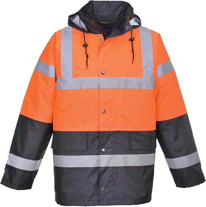 Tooled Up | 300D Oxford Weave Industry Oxford Weave 300D Class 3 Hi Vis Two Tone Traffic Jacket Orange XL 300D Oxford Weave Industry Oxford Weave 300D Class 3 Hi Vis Two Tone Traffic Jacket Orange XL
