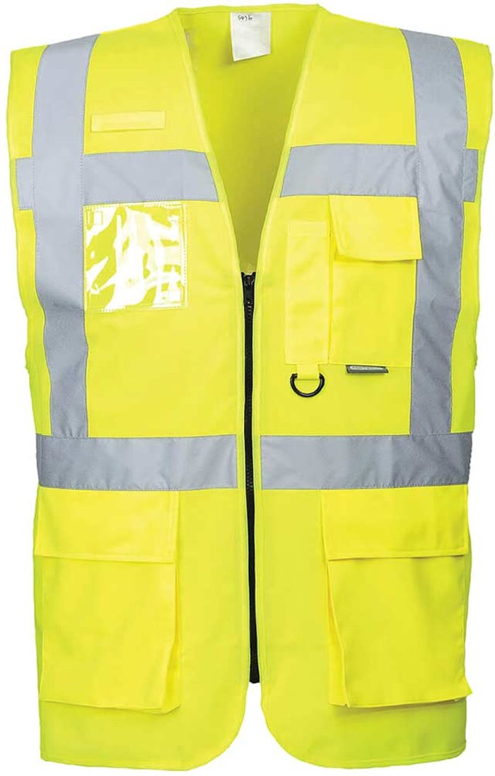 Tooled Up | Portwest Portwest Berlin Hi Vis Executive Vest Yellow S Portwest Portwest Berlin Hi Vis Executive Vest Yellow S