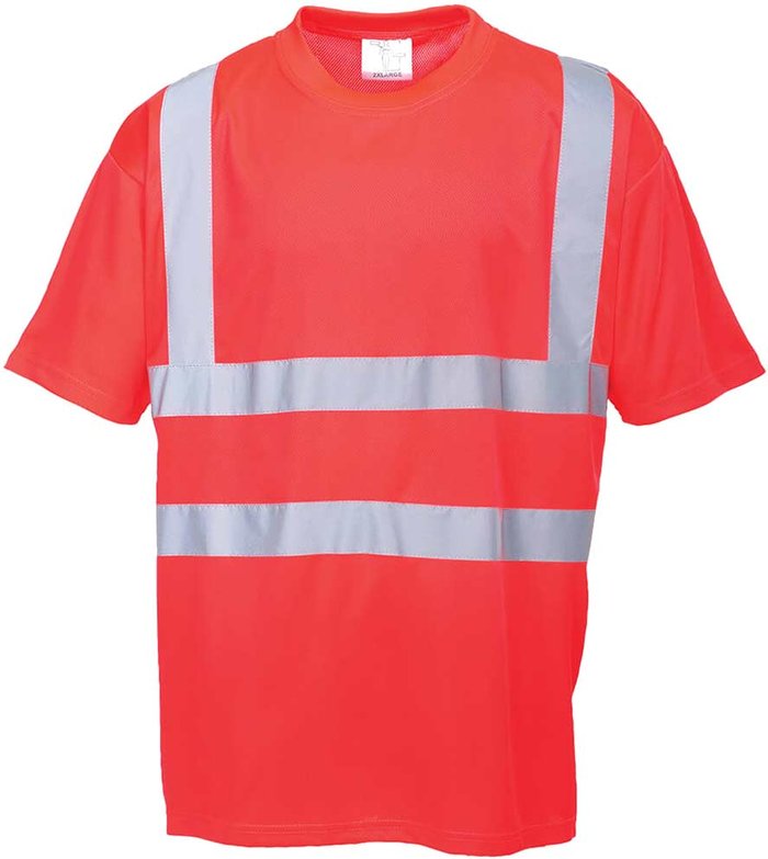 Tooled Up | Portwest Portwest Hi Vis Short Sleeve T Shirt Red S Portwest Portwest Hi Vis Short Sleeve T Shirt Red S