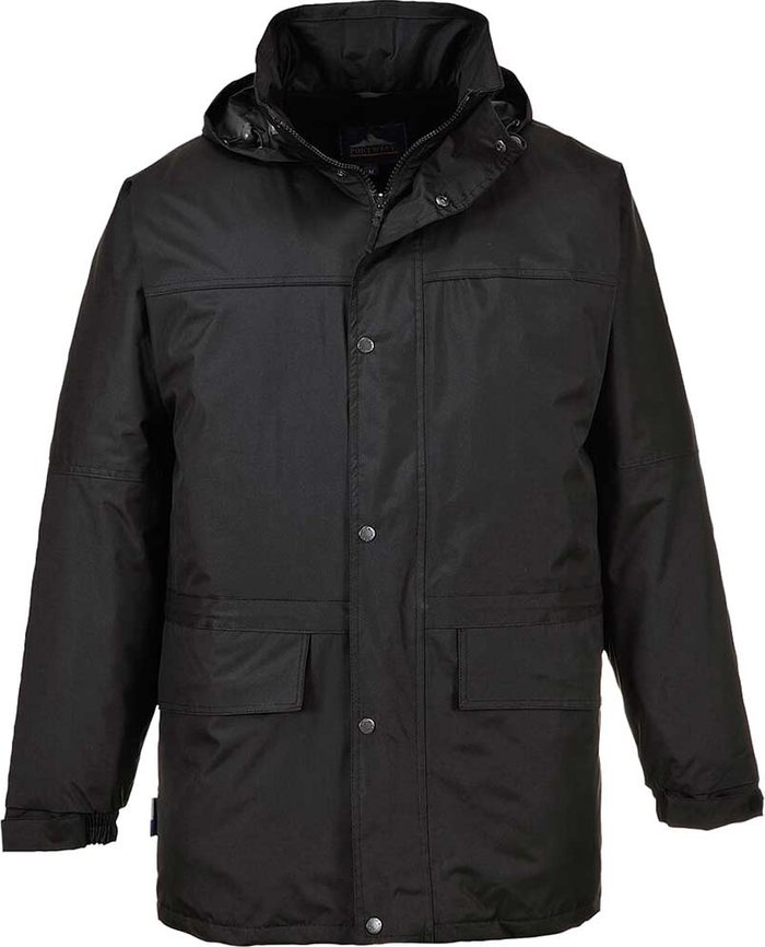 Tooled Up | Portwest Portwest Mens Oban Fleece Lined Waterproof Jacket Black XL Portwest Portwest Mens Oban Fleece Lined Waterproof Jacket Black XL
