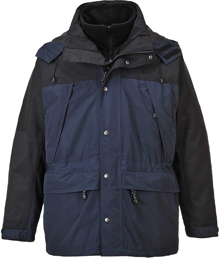 Tooled Up | Portwest Orkney Mens 3-in-1 Breathable Jacket Navy M Portwest Orkney Mens 3-in-1 Breathable Jacket Navy M