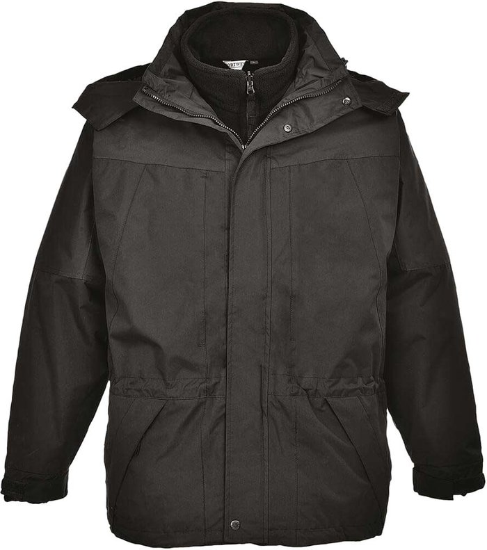 Tooled Up | Portwest Aviemore Mens 3-in-1 Waterproof Jacket Black M Portwest Aviemore Mens 3-in-1 Waterproof Jacket Black M