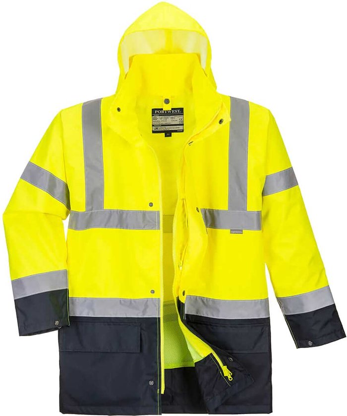 Tooled Up | Portwest Portwest Essential 5 in 1 Two Tone Jacket Yellow / Black L Portwest Portwest Essential 5 in 1 Two Tone Jacket Yellow / Black L