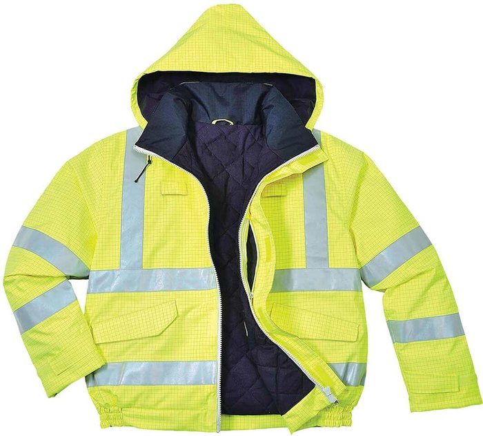 Tooled Up | Bizflame Biz Flame Hi Vis Flame Resistant Rain Bomber Jacket Yellow L Bizflame Biz Flame Hi Vis Flame Resistant Rain Bomber Jacket Yellow L
