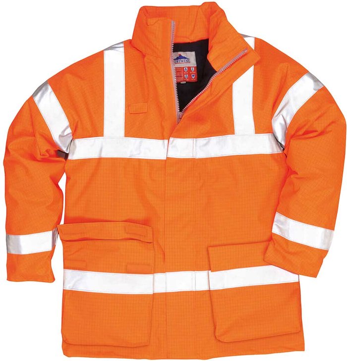 Tooled Up | Bizflame Biz Flame Hi Vis Flame Resistant Rain Jacket Orange 4XL Bizflame Biz Flame Hi Vis Flame Resistant Rain Jacket Orange 4XL