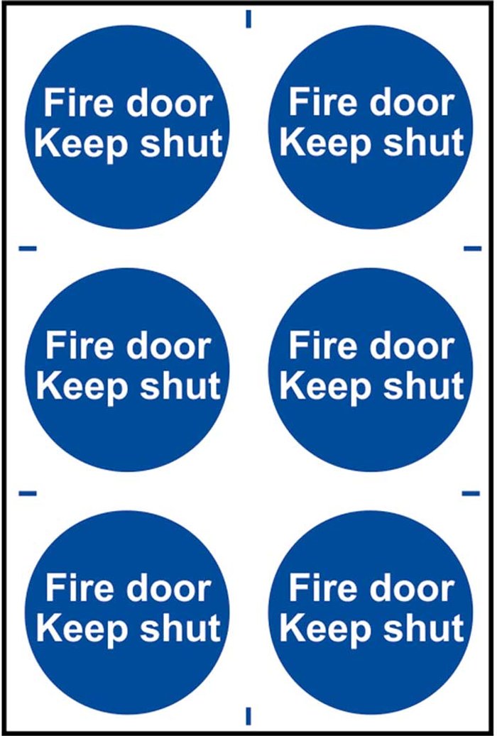 Tooled Up | Spectrum Spectrum Fire Door Keep Shut (Regular) Pack of 6 Spectrum Spectrum Fire Door Keep Shut (Regular) Pack of 6