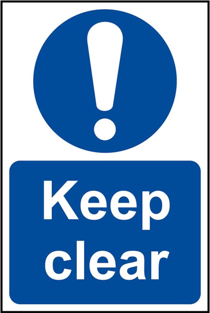 Tooled Up | Scan Scan Keep Clear Sign 200mm 300mm Standard Scan Scan Keep Clear Sign 200mm 300mm Standard
