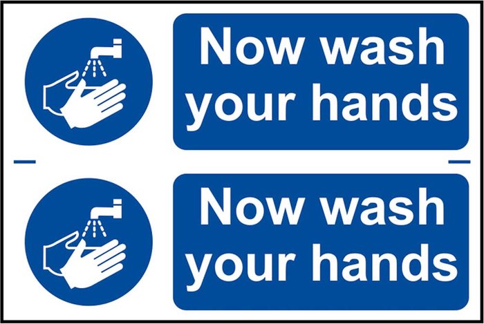 Tooled Up | Scan Scan Now Wash Your Hands Sign Pack of 2 300mm 100mm Standard Scan Scan Now Wash Your Hands Sign Pack of 2 300mm 100mm Standard