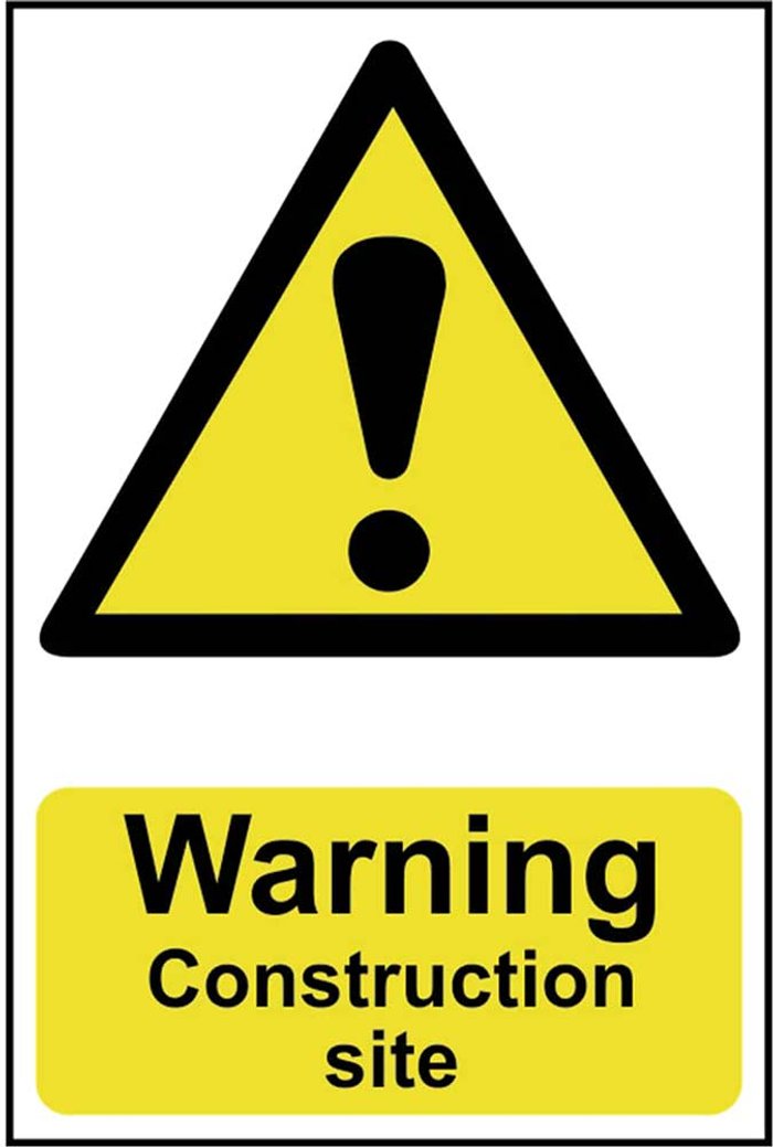 Tooled Up | Scan Scan Warning Construction Site Sign 200mm 300mm Standard Scan Scan Warning Construction Site Sign 200mm 300mm Standard