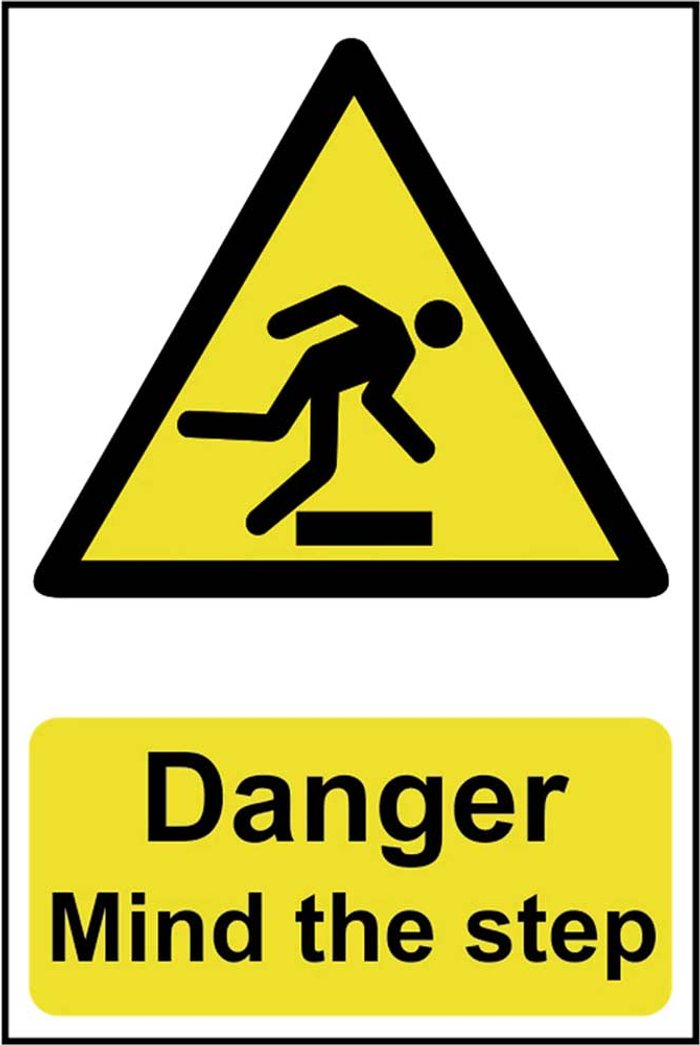 Tooled Up | Scan Scan Danger Mind The Step Sign 200mm 300mm Standard Scan Scan Danger Mind The Step Sign 200mm 300mm Standard