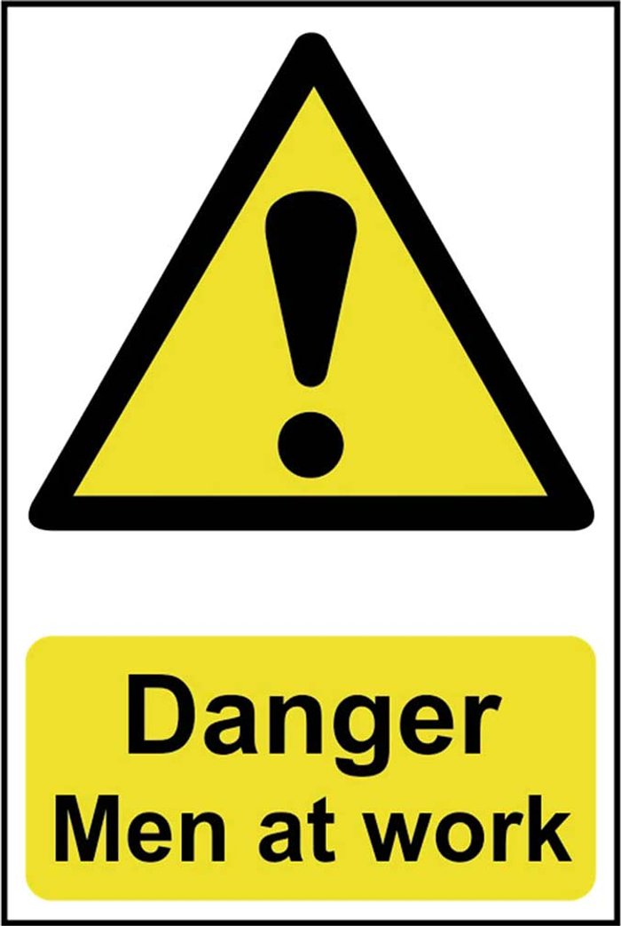 Tooled Up | Scan Scan Danger Men At Work Sign 200mm 300mm Standard Scan Scan Danger Men At Work Sign 200mm 300mm Standard