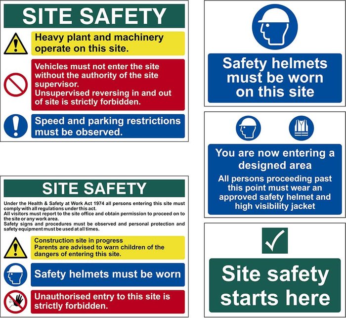 Tooled Up | Scan Scan Sign Construction Site Pack of 5 Scan Scan Sign Construction Site Pack of 5