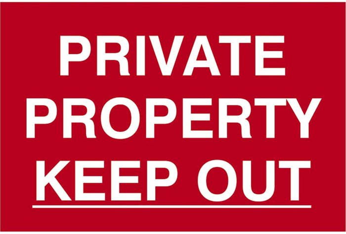 Tooled Up | Scan Scan Private Property Keep Out Sign 300mm 200mm Standard Scan Scan Private Property Keep Out Sign 300mm 200mm Standard