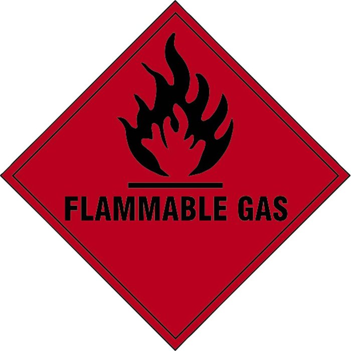 Tooled Up | Scan Scan Flammable Gas Sign 100mm 100mm Standard Scan Scan Flammable Gas Sign 100mm 100mm Standard
