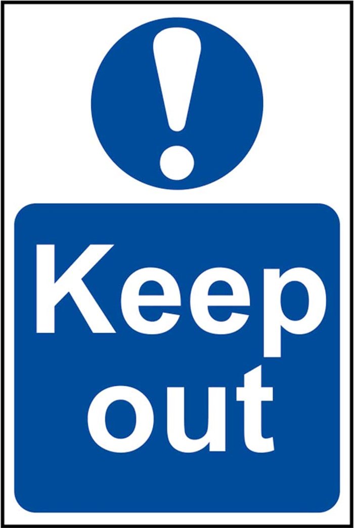 Tooled Up | Scan Scan Keep Out Sign 400mm 600mm Standard Scan Scan Keep Out Sign 400mm 600mm Standard