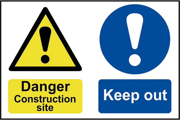 Tooled Up | Scan Scan Danger Contruction Site Keep Out Sign 600mm 400mm Standard Scan Scan Danger Contruction Site Keep Out Sign 600mm 400mm Standard