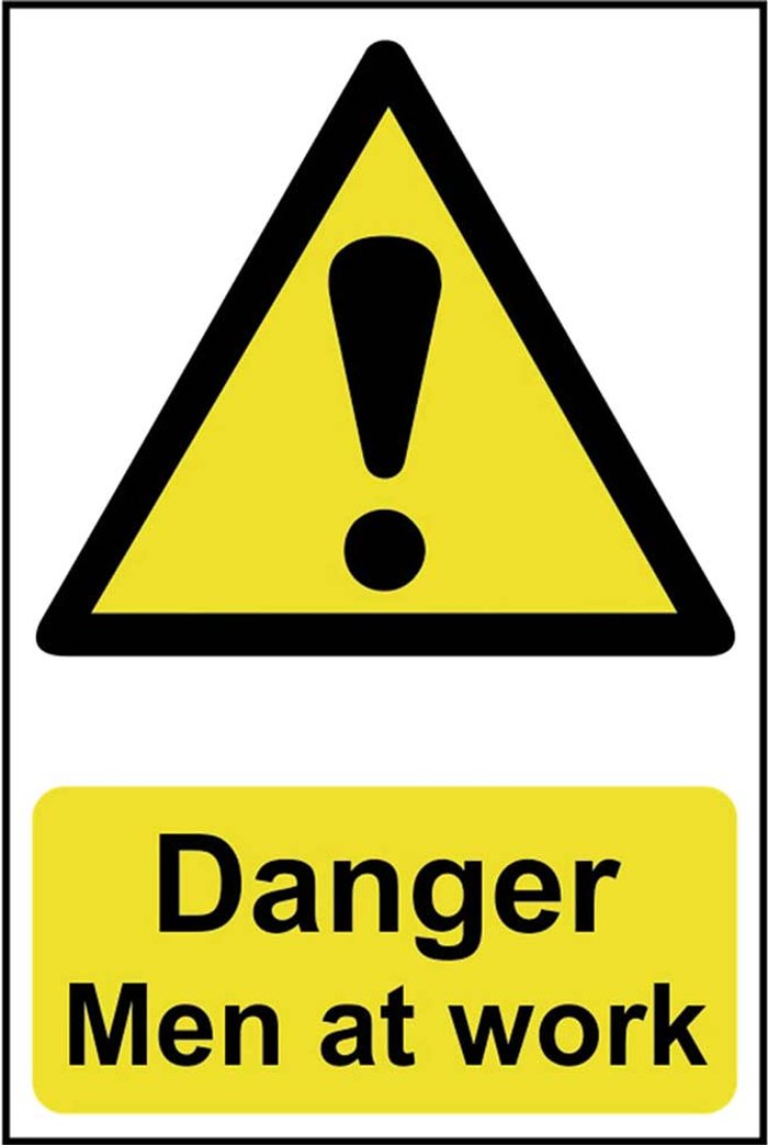 Tooled Up | Scan Scan Danger Men At Work Sign 400mm 600mm Standard Scan Scan Danger Men At Work Sign 400mm 600mm Standard