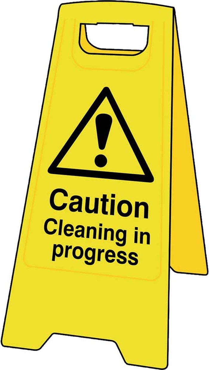 Tooled Up | Scan Scan Heavy Duty A-Board Sign - Caution Cleaning In Progress Scan Scan Heavy Duty A-Board Sign - Caution Cleaning In Progress