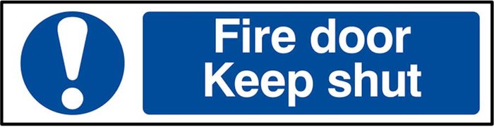 Tooled Up | Scan Scan Fire Door Keep Shut Sign 200mm 50mm Standard Scan Scan Fire Door Keep Shut Sign 200mm 50mm Standard