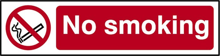Tooled Up | Scan Scan No Smoking Sign 200mm 50mm Standard Scan Scan No Smoking Sign 200mm 50mm Standard