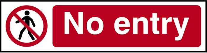 Tooled Up | Scan Scan No Entry Sign 200mm 50mm Standard Scan Scan No Entry Sign 200mm 50mm Standard