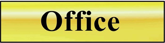 Tooled Up | Scan Scan Brass Effect Office Sign 200mm 50mm Standard Scan Scan Brass Effect Office Sign 200mm 50mm Standard