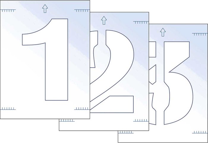 Tooled Up | Scan Scan Number Stencil Kit 300mm Scan Scan Number Stencil Kit 300mm