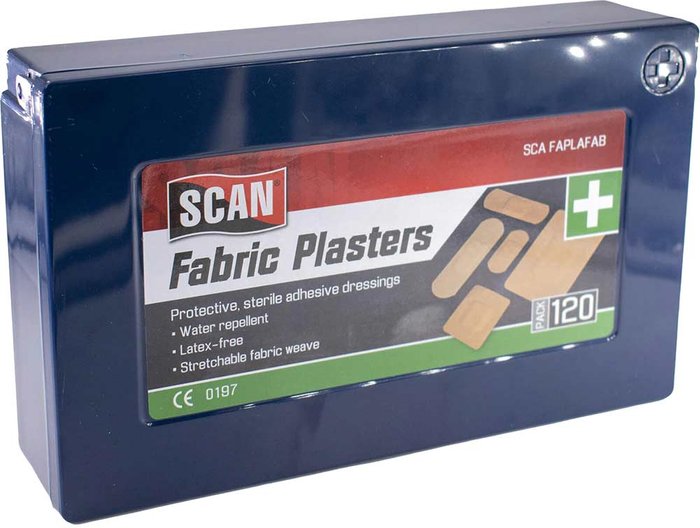 Tooled Up | Scan Scan Assorted Hydroscopic Fabric Plasters Pack of 100 Scan Scan Assorted Hydroscopic Fabric Plasters Pack of 100