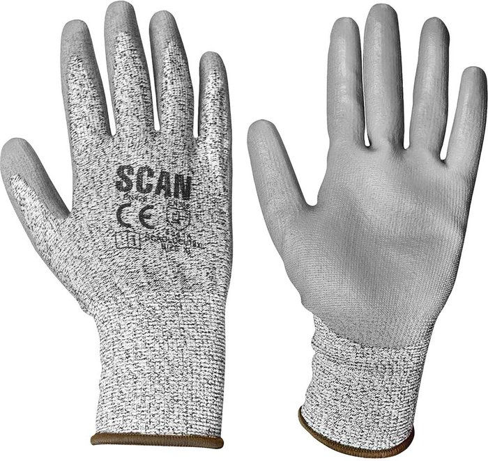 Tooled Up | Scan Scan PU Coated Cut 3 Gloves Grey XL Scan Scan PU Coated Cut 3 Gloves Grey XL