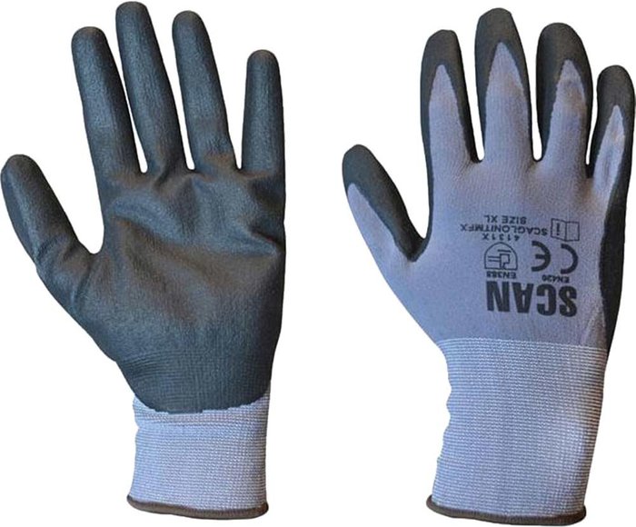 Tooled Up | Scan Scan Breathable Microfoam Nitrile Gloves Grey 2XL Scan Scan Breathable Microfoam Nitrile Gloves Grey 2XL