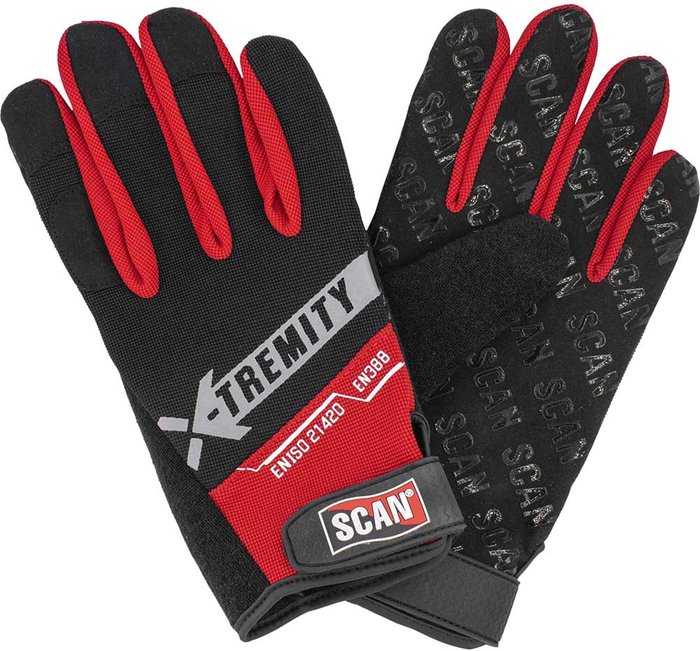 Tooled Up | SCAN Grip Work Gloves Phone Swipe Finger Large Size 9 SCAGLOTOUCH XMS21TSGLOVE - Scan SCAN Grip Work Gloves Phone Swipe Finger Large Size 9 SCAGLOTOUCH XMS21TSGLOVE - Scan