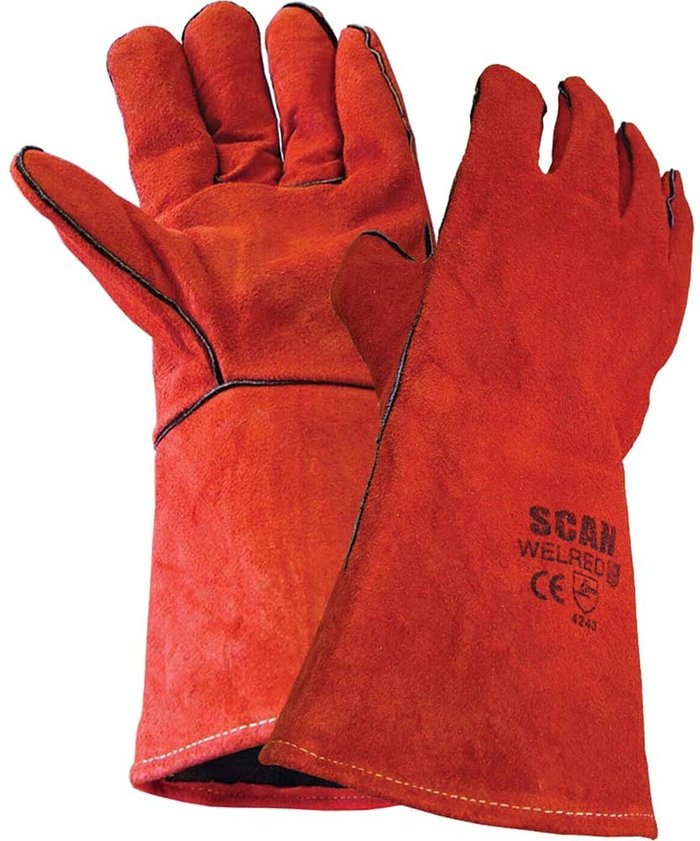 Tooled Up | Scan Scan Welders Gauntlet Gloves Red XL Scan Scan Welders Gauntlet Gloves Red XL