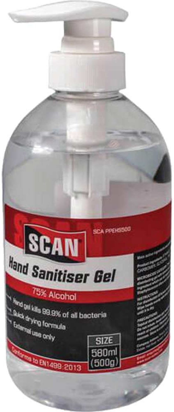 Tooled Up | Scan Scan Hand Sanitiser Gel 580ml Scan Scan Hand Sanitiser Gel 580ml