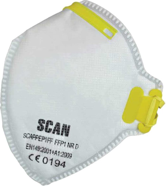 Tooled Up | Scan Scan FFP1 Fold Flat Disposable Mask Pack of 3 Scan Scan FFP1 Fold Flat Disposable Mask Pack of 3