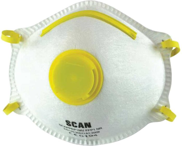 Tooled Up | Scan Scan FPP1 Moulded Disposable Dust Mask Pack of 3 Scan Scan FPP1 Moulded Disposable Dust Mask Pack of 3