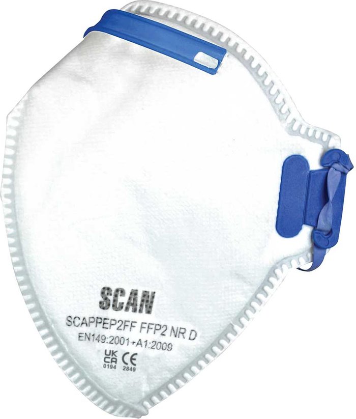 Tooled Up | Scan Scan FFP2 Fold Flat Disposable Mask Pack of 20 Scan Scan FFP2 Fold Flat Disposable Mask Pack of 20