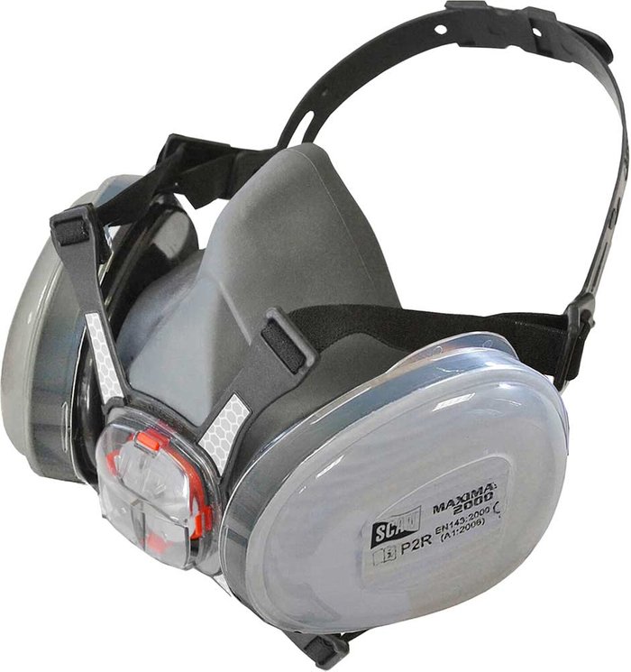 Tooled Up | Scan Scan Twin Half Mask Respirator + P2 Cartridges Scan Scan Twin Half Mask Respirator + P2 Cartridges