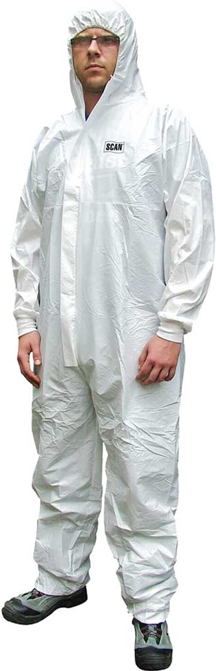 Tooled Up | Scan Scan Chemical Splash Resistant Disposable Overall White 2XL Scan Scan Chemical Splash Resistant Disposable Overall White 2XL