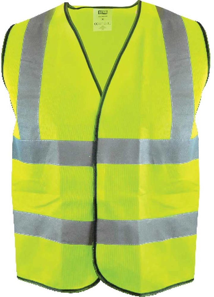 Tooled Up | Scan Scan Hi Vis Waistcoat Yellow XL Scan Scan Hi Vis Waistcoat Yellow XL